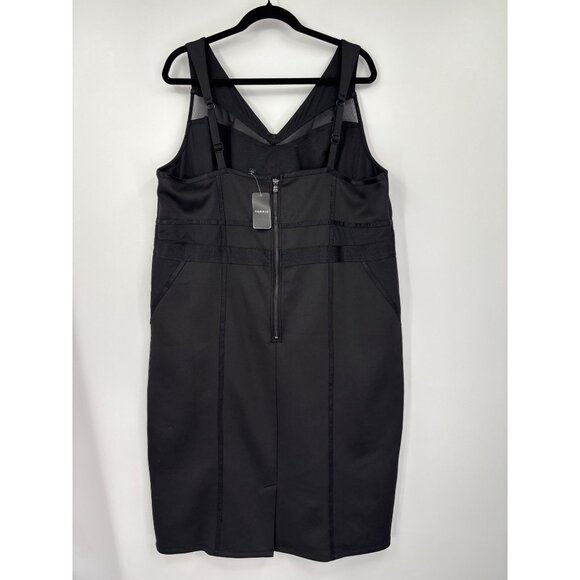 Torrid Scuba Bodycon Cocktail Dress Bandage Stretch Knee Length Black Sz 3X NEW - Picture 4 of 8